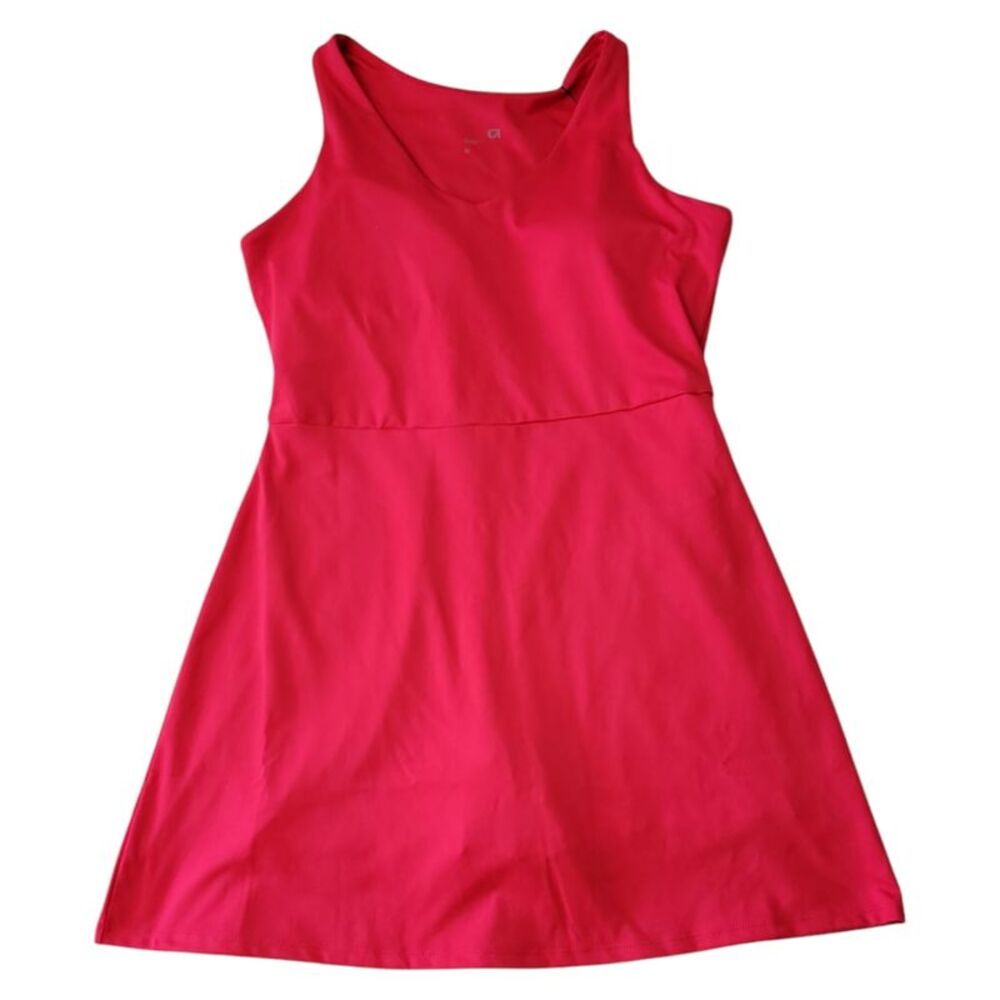 GAP Hot Pink Sleeveless Fit-and-Flare Dress